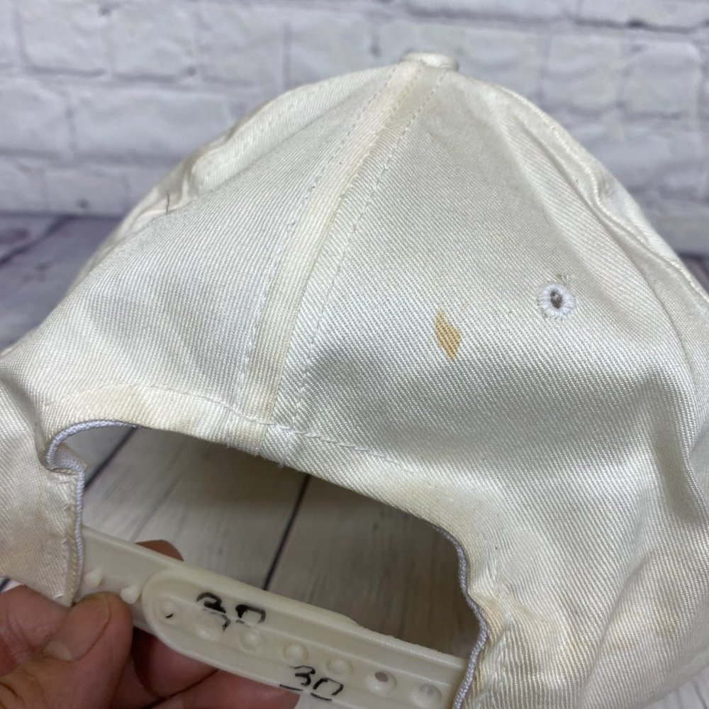 Playboy Baseball Hat Cap Snapback White - STAINS around the Hat See Pictures - Picture 14 of 14